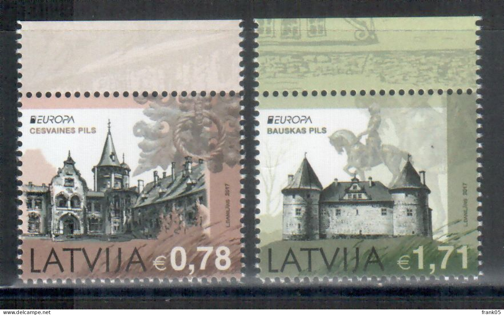 Lettland / Latvia / Lettonie 2017 Satz/set EUROPA ** - 2017