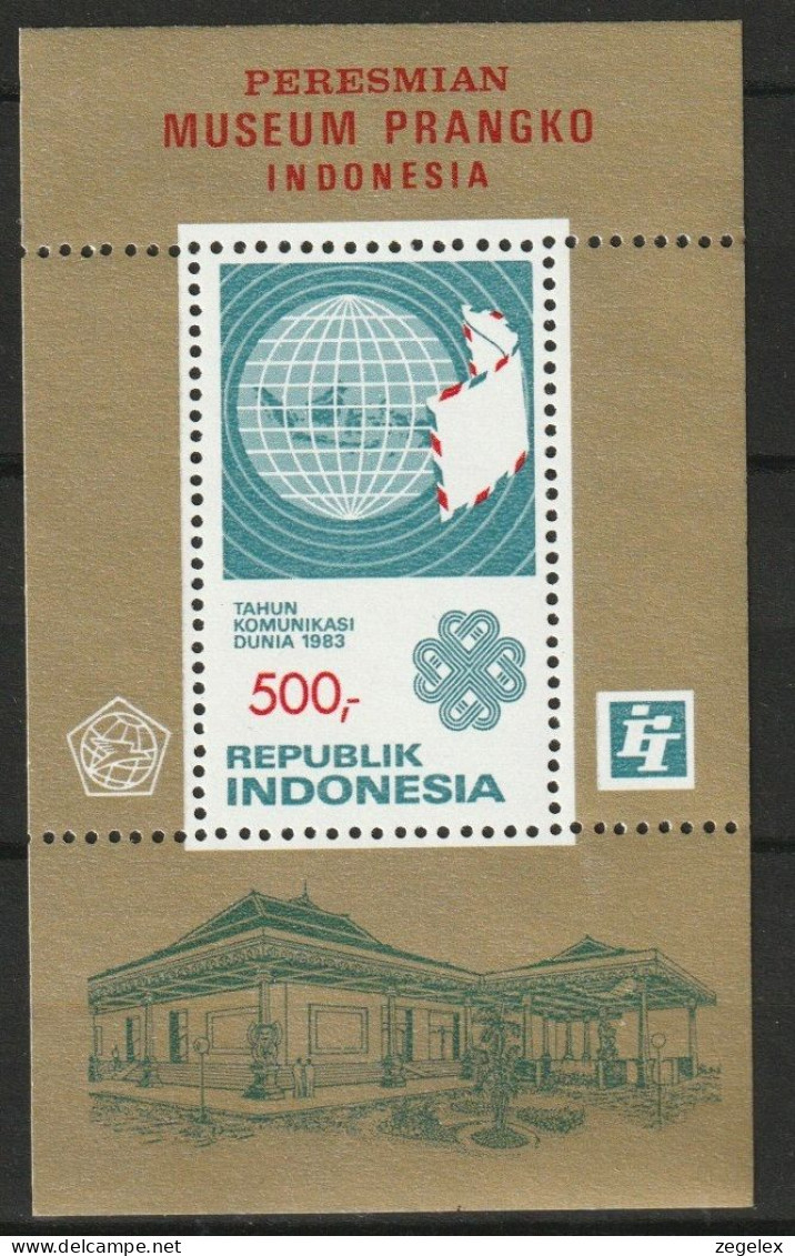 Indonesia 1983 Int. Telecom Year - Sheet ZBL 1169 (B59)  Mi. 51 MNH**/postfris - Indonesië