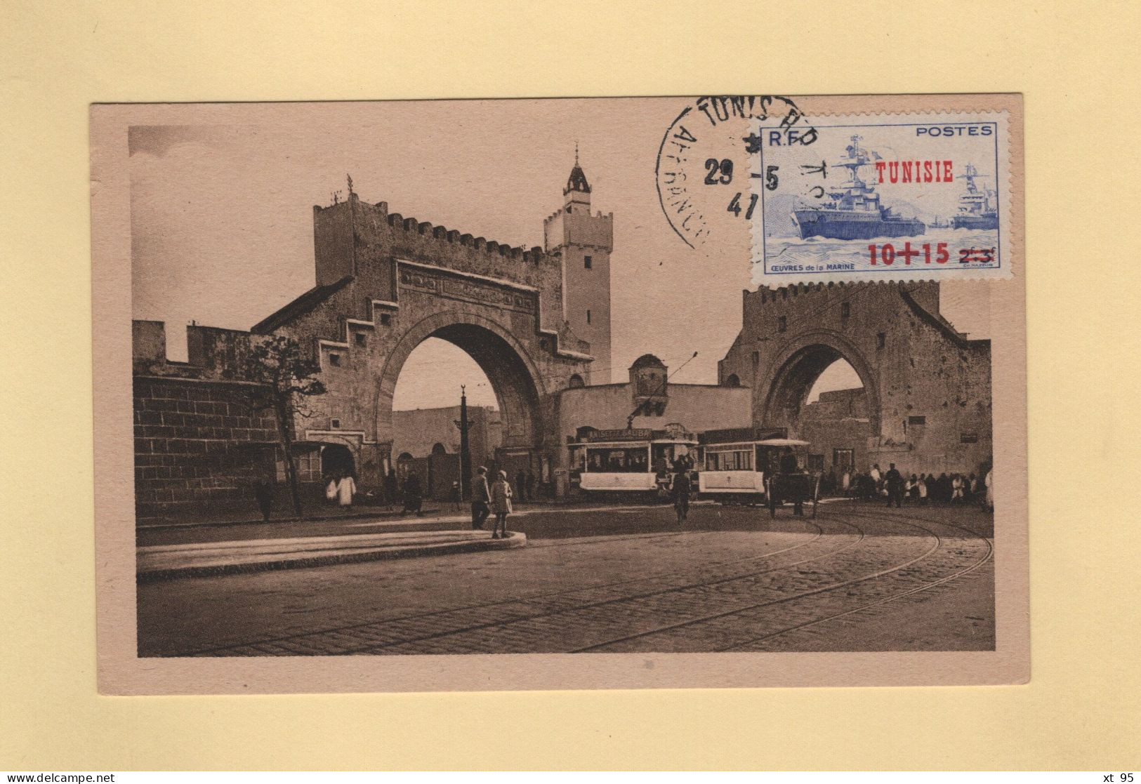 Tunisie - N°312 Sur Carte Postale - 29-5-1947 - Brieven En Documenten