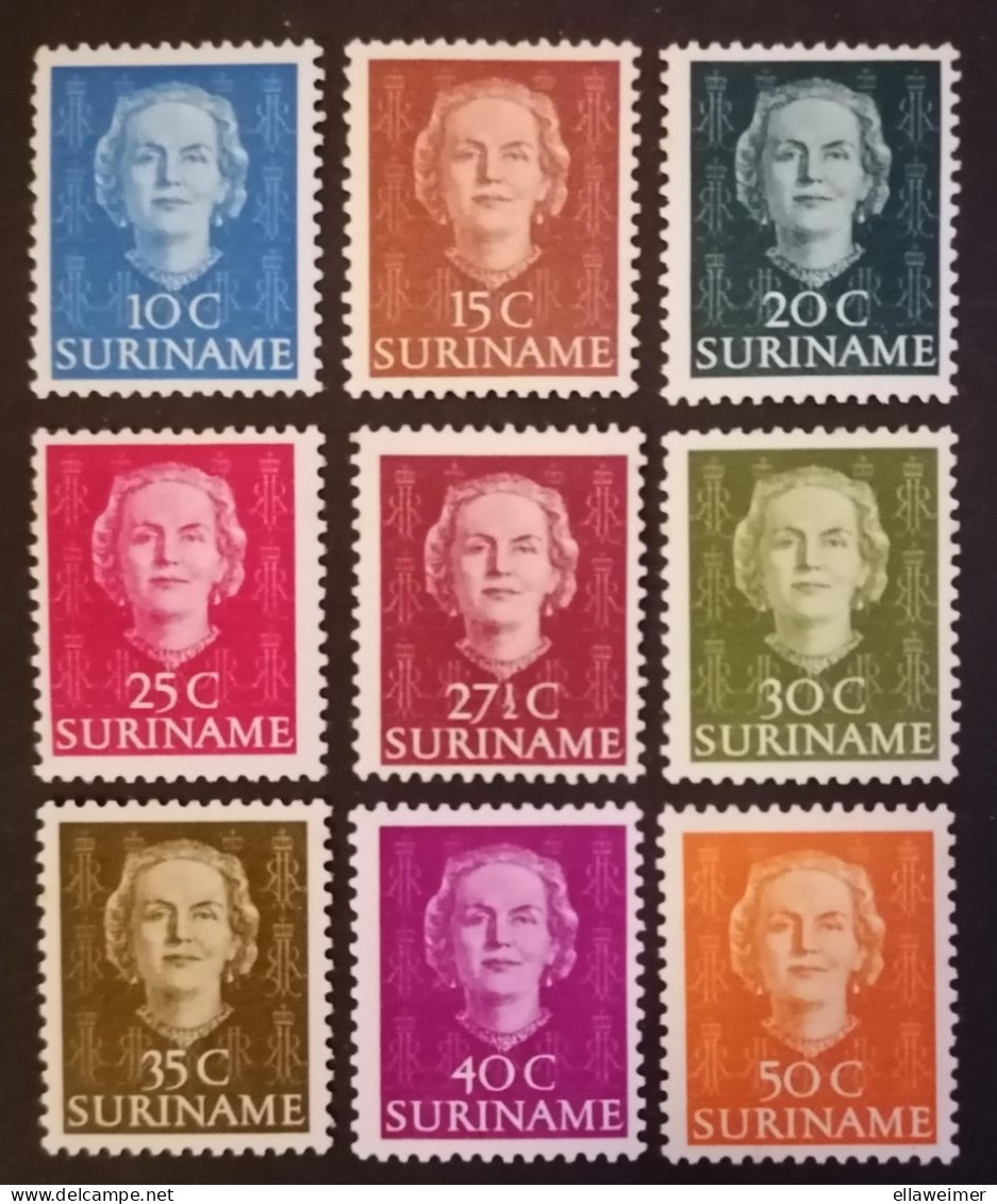 Suriname - Nrs. 285 T/m 293 (postfris Met Plakker) (1951) - Surinam ... - 1975