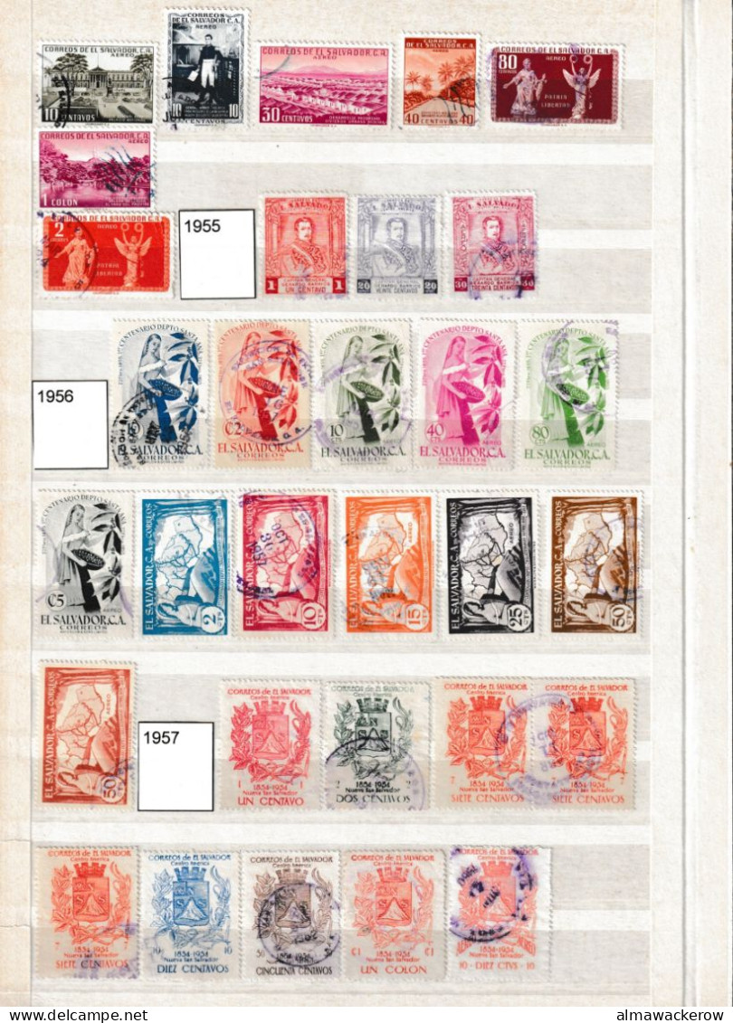 El Salvador 1867-1991 collection of stamps from the first issue mainly used o