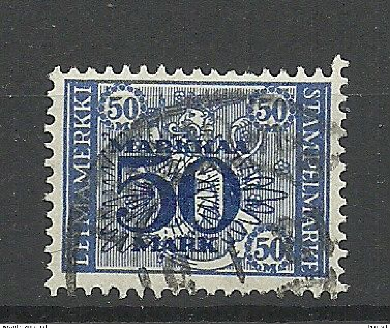 FINLAND FINNLAND Stempelmarke Documentary Tax Taxe 50 Mk. O - Revenue Stamps