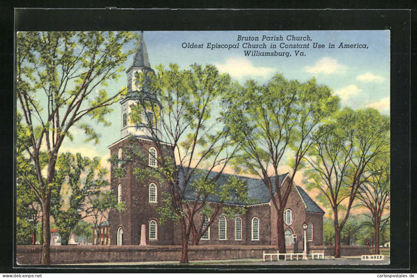 AK Williamsburg, VA, Bruton Parish Church  - Otros & Sin Clasificación