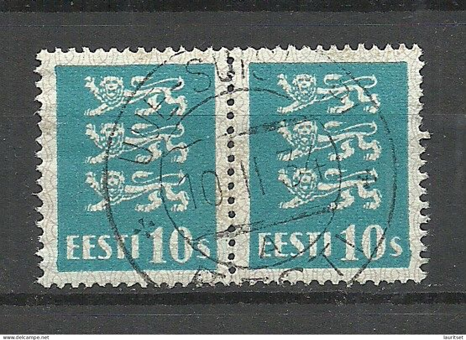 Estland Estonia 1934 O UUE-SUISLEPI Michel 79 As Pair - Estonia