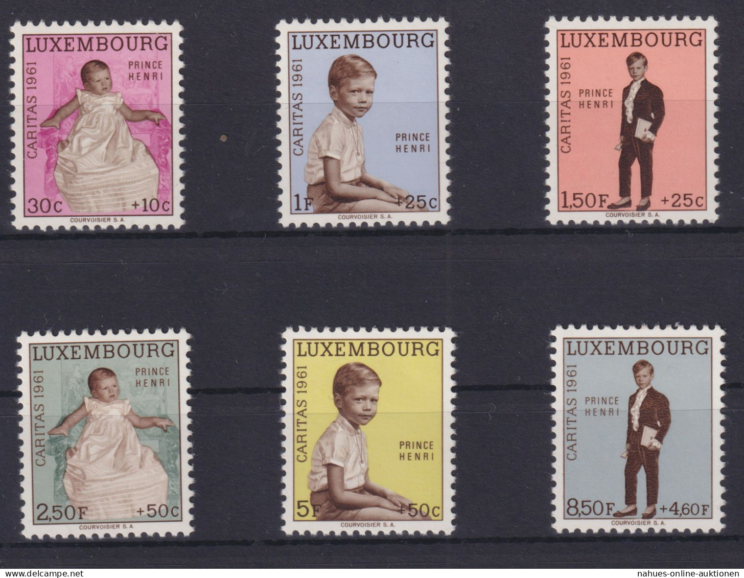 Luxemburg 649-654 Caritas Kinder Als Luxus Postfrisch Ausgabe 1961 Kat.W. 10,00 - Covers & Documents