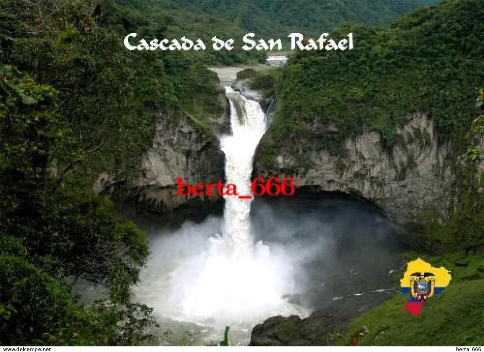 Ecuador San Rafael Waterfall New Postcard - Ecuador