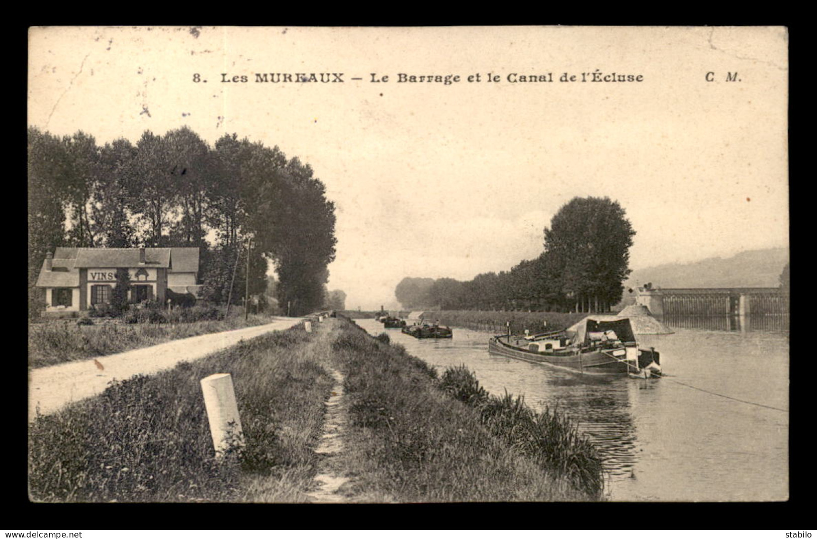 78 - LES MUREAUX - LE BARRAGE ET LE CANAL DE L'ECLUSE - PENICHES - Les Mureaux