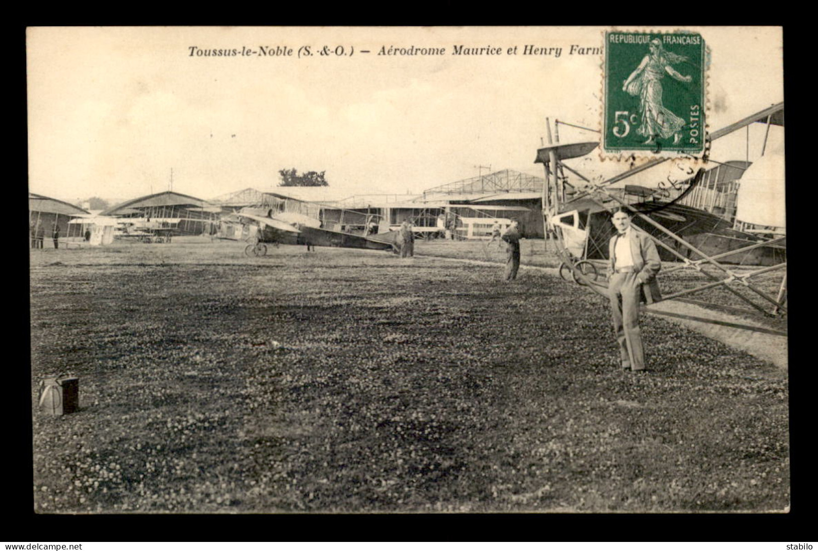 78 - TOUSSUS-LE-NOBLE - AERODROME MAURICE ERT HENRY FARMAN - AVIATION - Toussus Le Noble