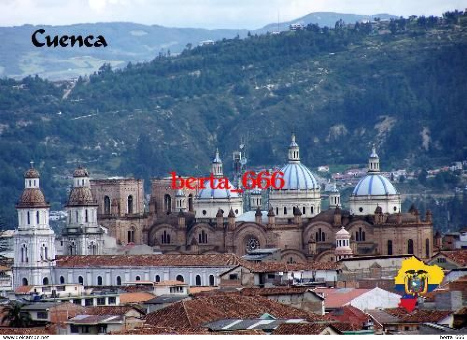 Ecuador Cuenca Domes UNESCO New Postcard - Ecuador