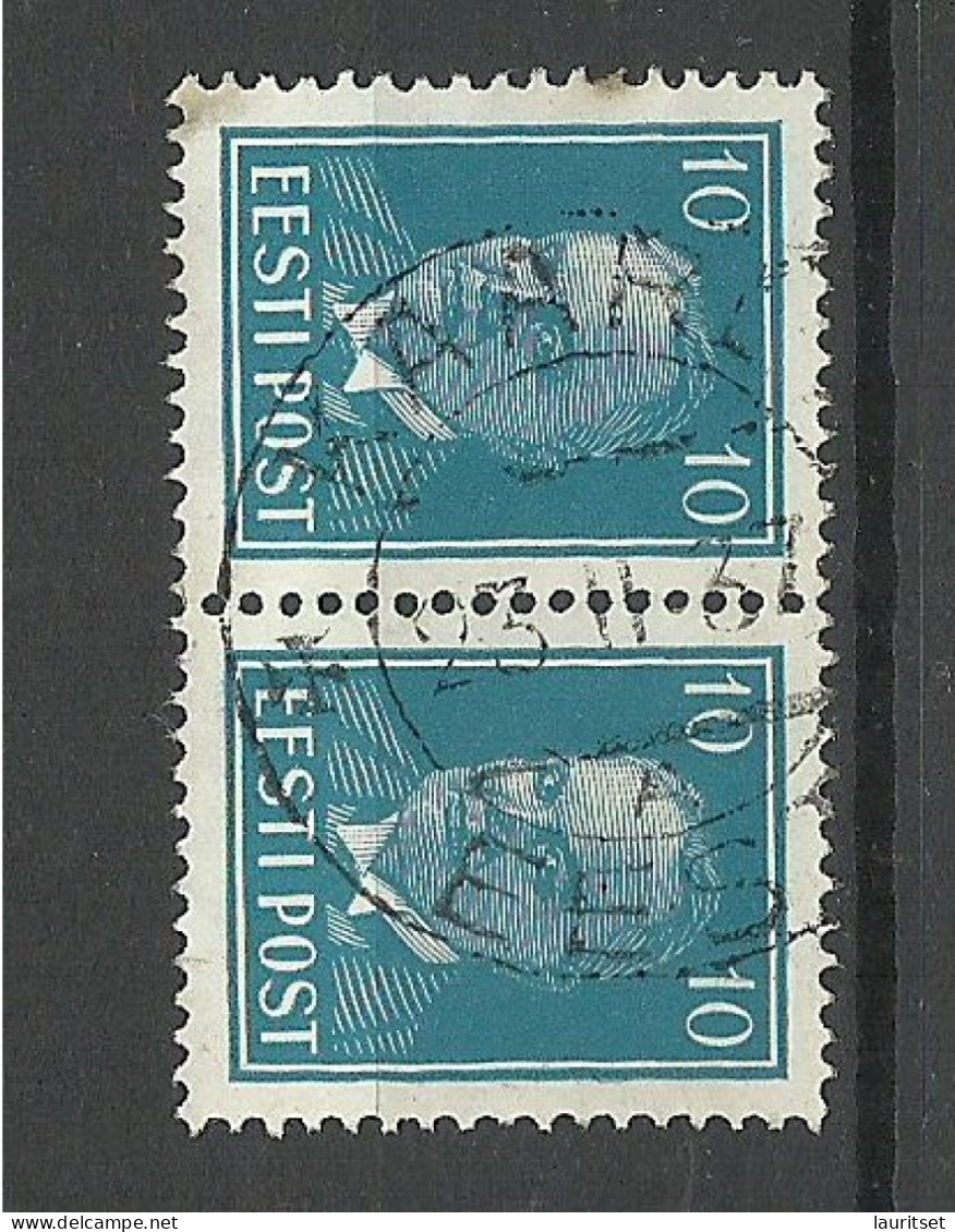 Estland Estonia 1937 O KAARLI Michel 117 As Pair - Estonia