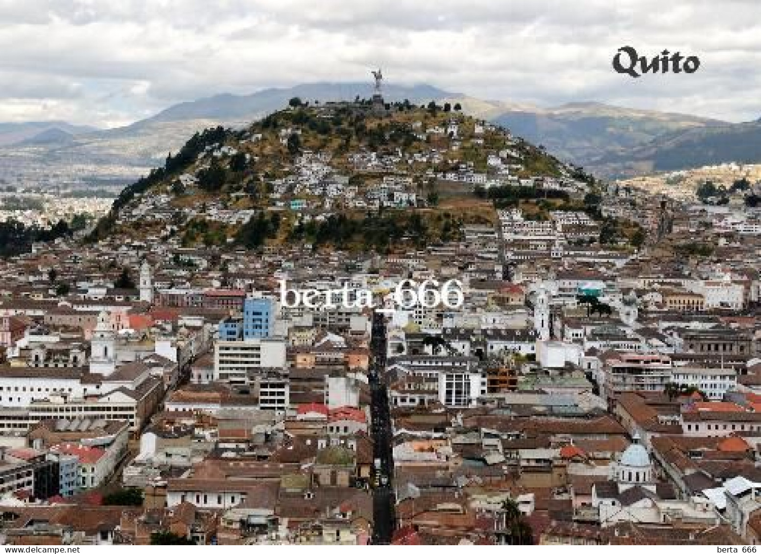 Ecuador Quito Aerial View UNESCO New Postcard - Equateur