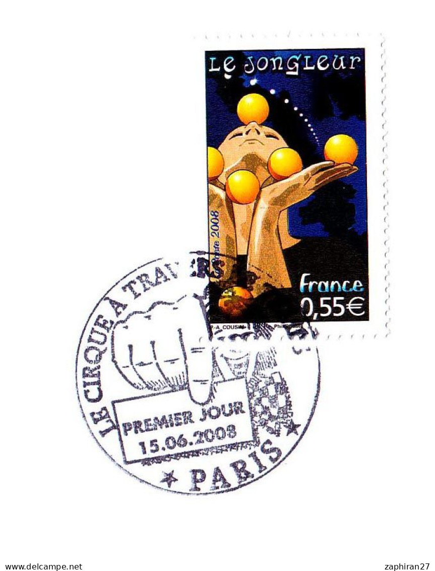 PARIS LE CIRQUE A  TRAVERS LE TEMPS / LE JONGLEUR (15-6-2008)   #524# - Cirque