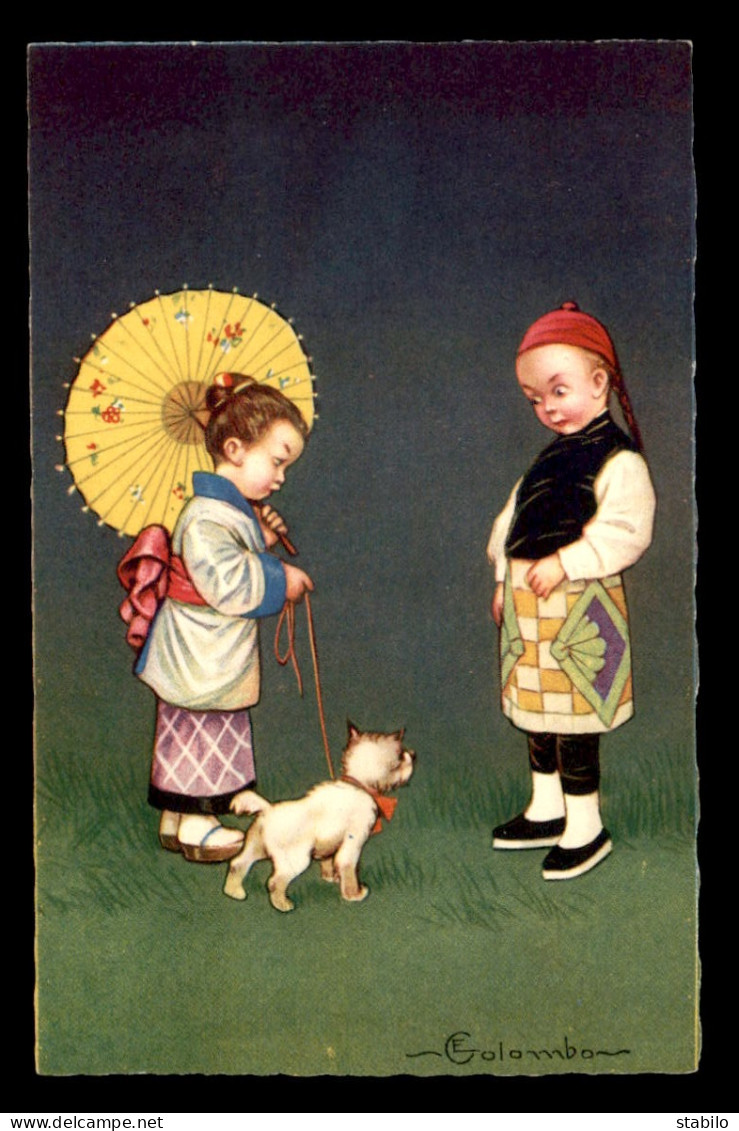 ILLUSTRATEURS - COLOMBO - ENFANT - JAPONAIS ET CHIEN - Colombo, E.