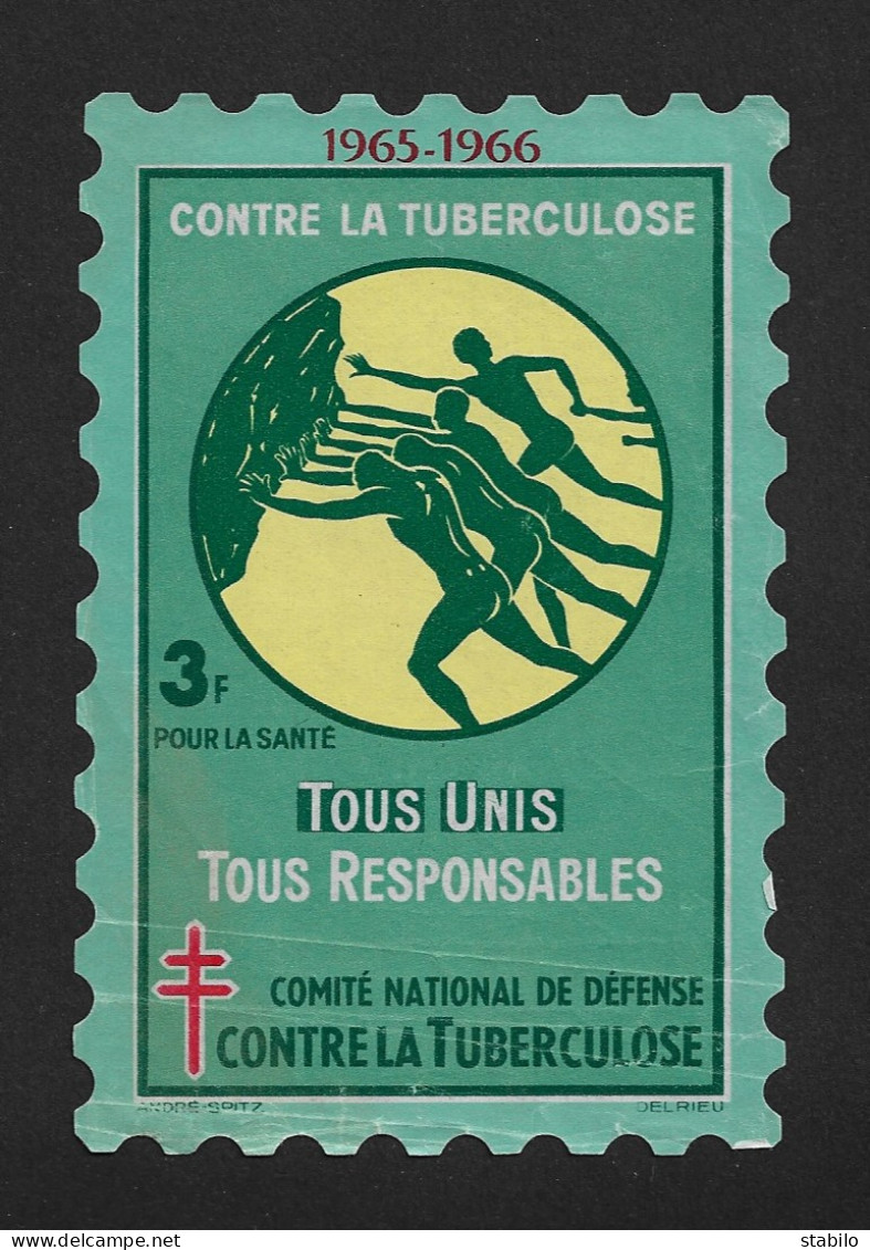 VIGNETTE - CONTRE LA TUBERCULOSE 1965-1966 - FORMAT 8 X 12 CM - Cinderellas