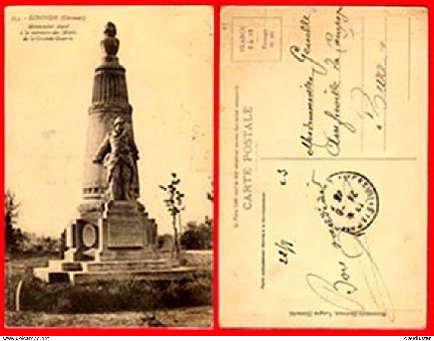 ** CARTES   LE  MANS  +  BERNAY  +  ARGENTAN  +  GIRONDE ** - Monuments Aux Morts