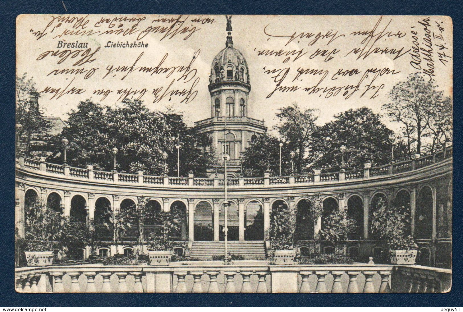 Pologne. Wroclaw (Breslau, Liebichshöhe). Belvédère (1867-Arch. Karl Schmidt, Financé Par Adolf Liebich). 1909 - Polen