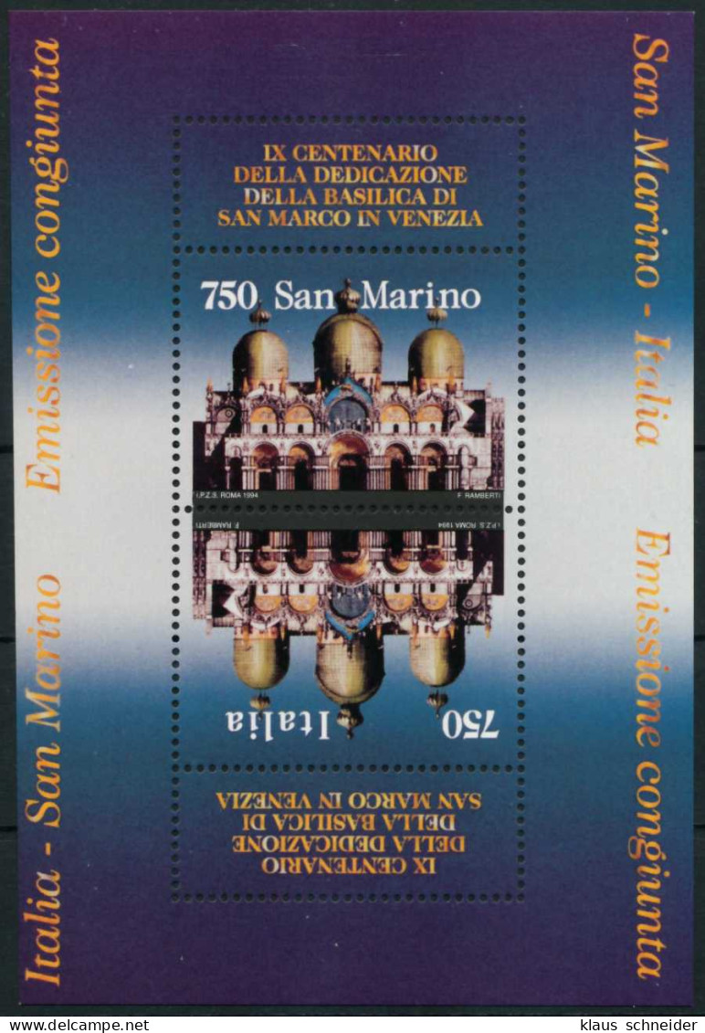 SAN MARINO Block 19 Postfrisch S00F4BA - Blocs-feuillets