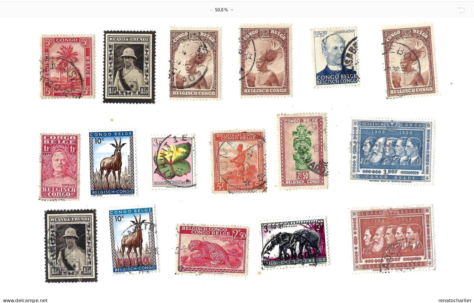 Collection De 27 Timbres  Oblitérés. - Colecciones