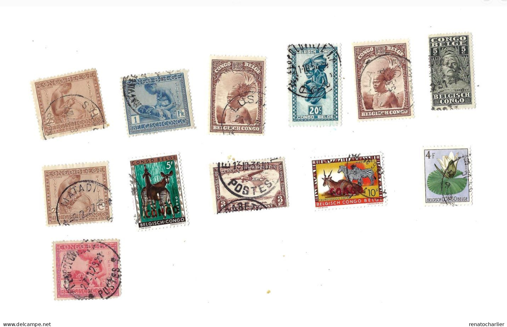 Collection De 27 Timbres  Oblitérés. - Collezioni