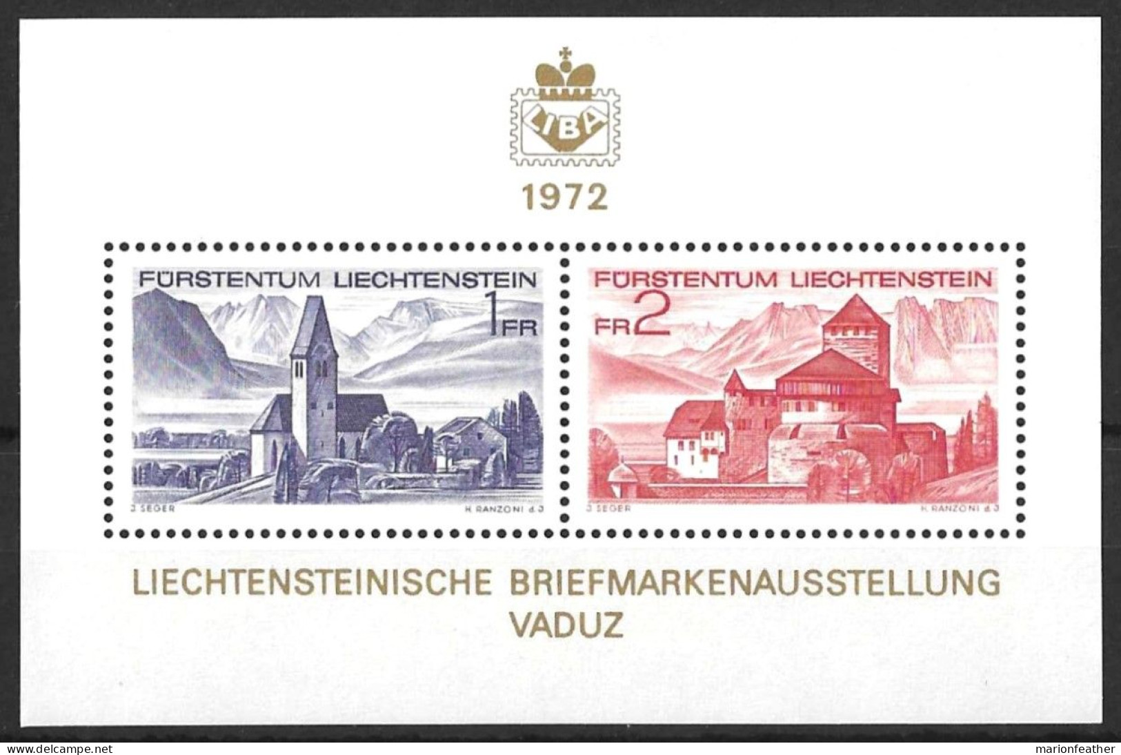 LIECHTENSTEIN......." 1972..".....STAMP ,EXPO..... MINI SHEET.........MNH...... - Ungebraucht