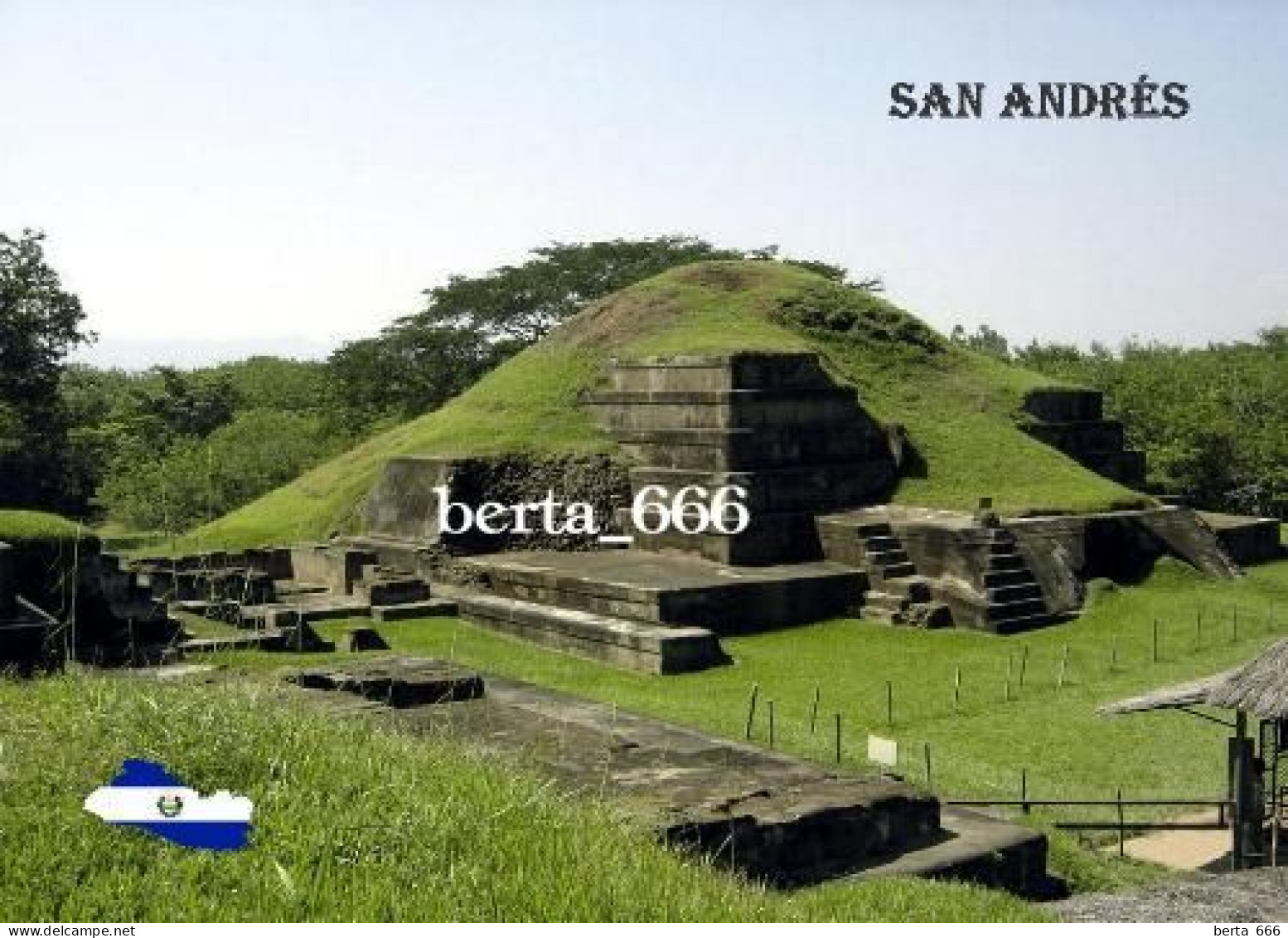 El Salvador San Andres Mayan Ruins New Postcard - El Salvador