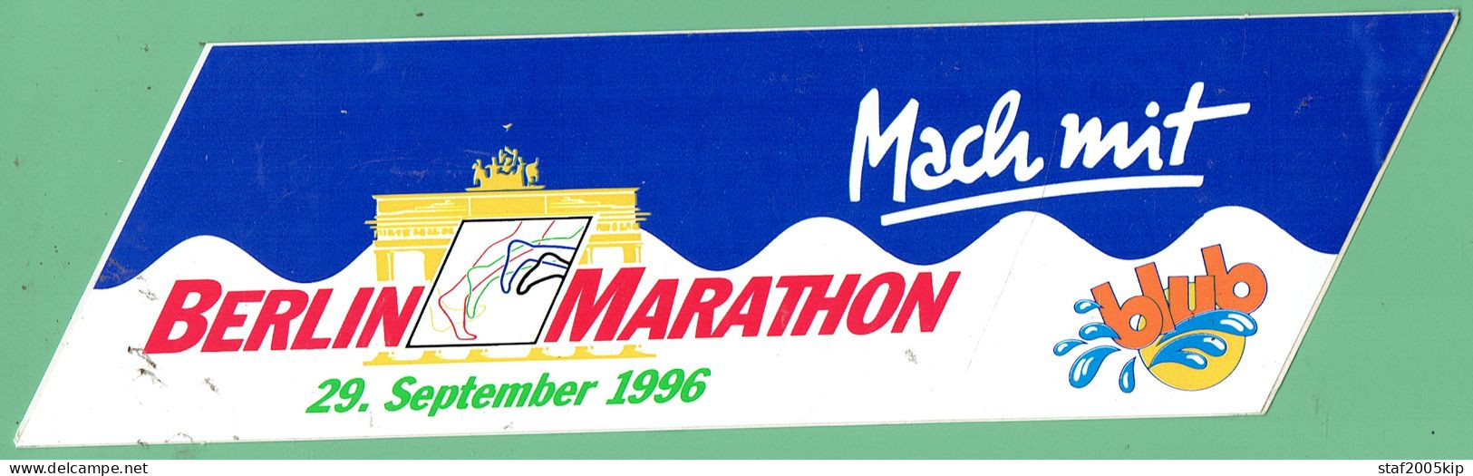 Sticker - Berlin Marathon - 1996 - Mach Mit - Blub - Pegatinas