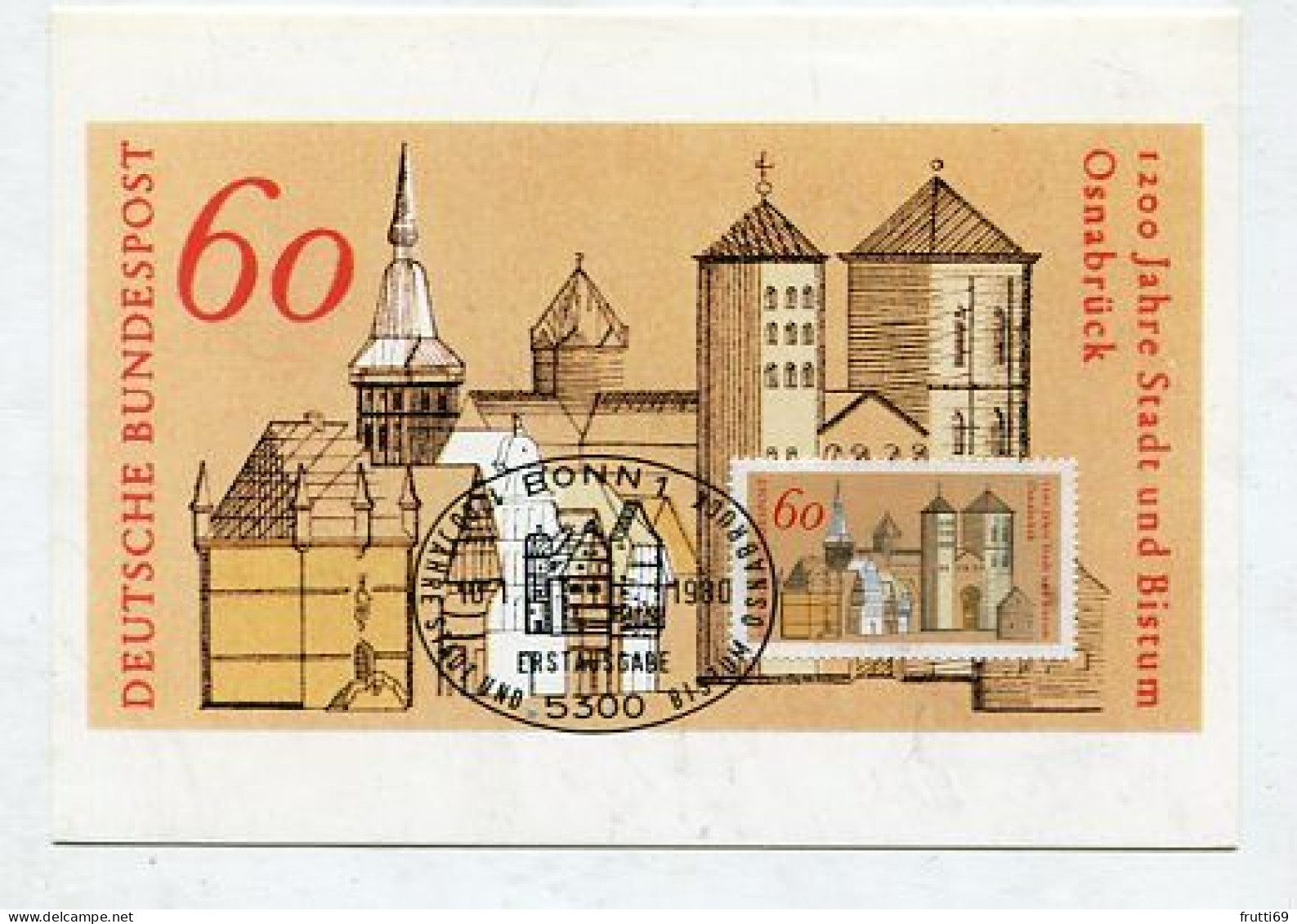 MC 211833 GERMANY - 1980 - 1200 Jahre Stadt Und Bistum Osnabrück - 1961-1980