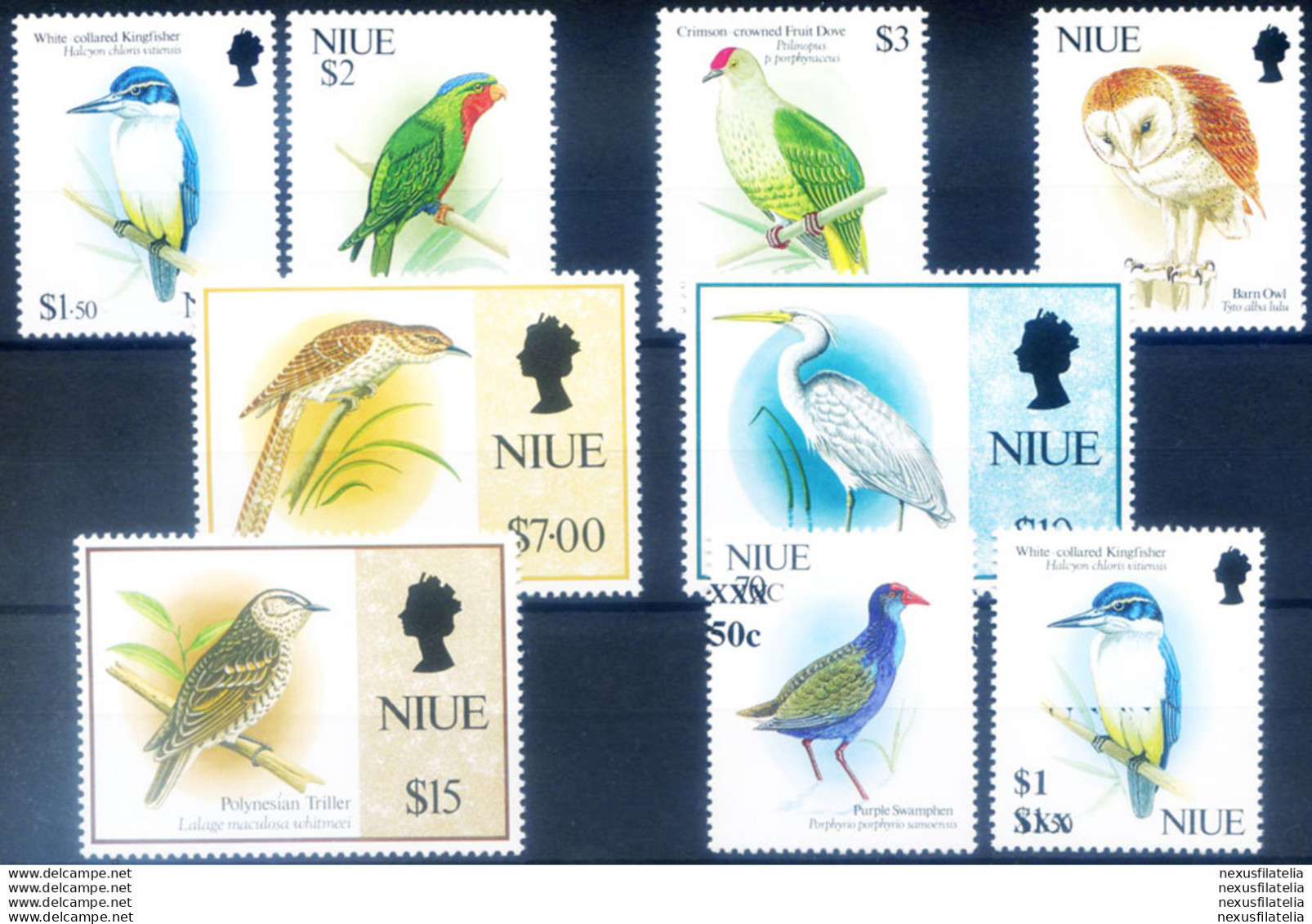 Definitiva. Fauna. Uccelli 1991-1996. - Niue