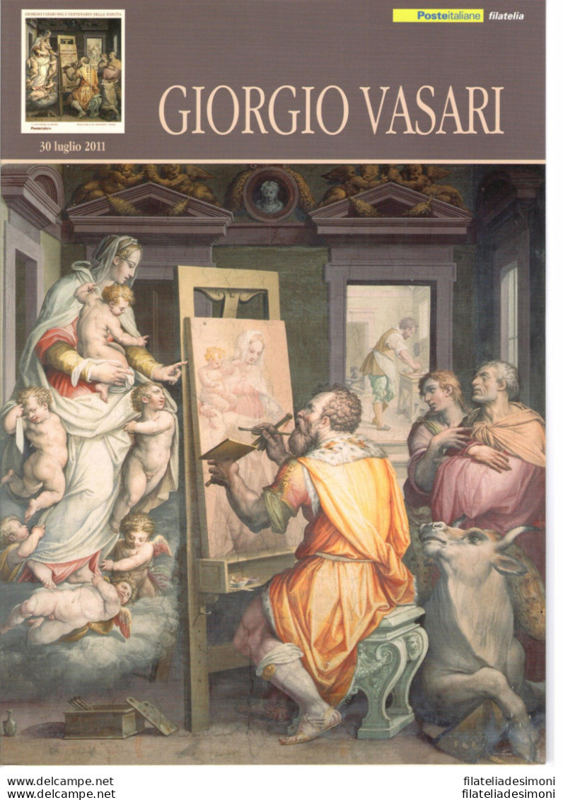2011 Italia - Repubblica , Folder - Giorgio Vasari Folder N° 284  -  MNH** - Presentation Packs