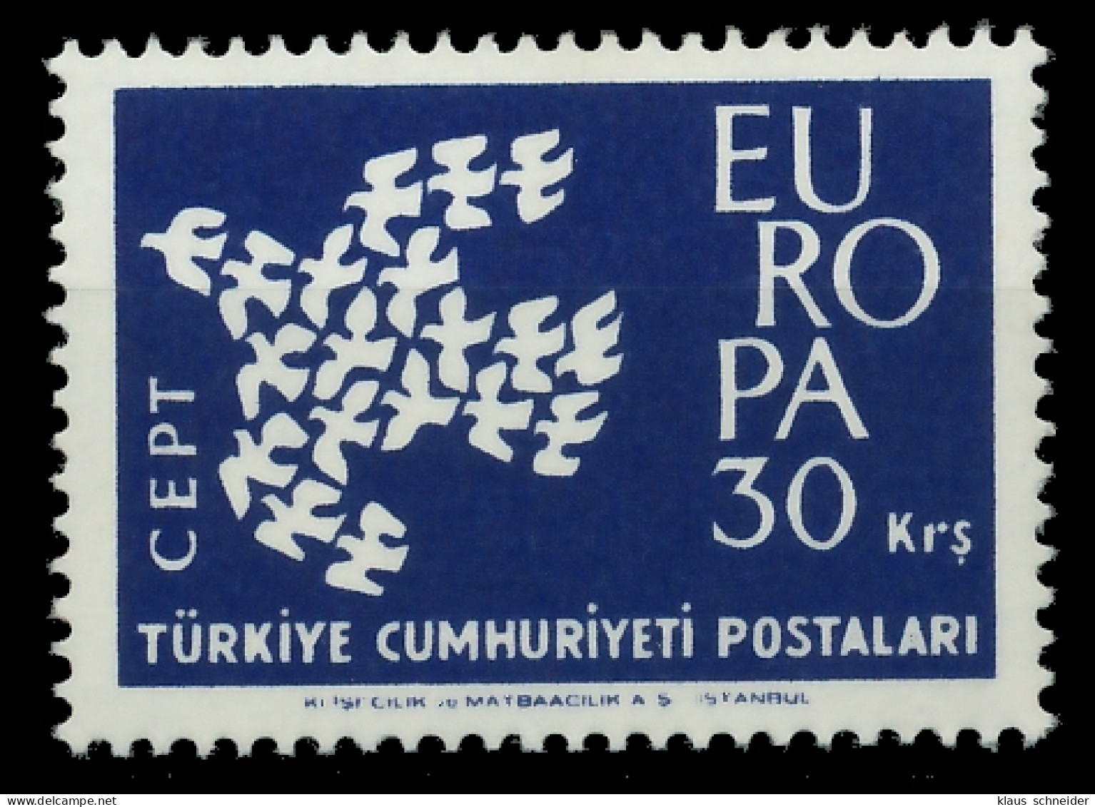 TÜRKEI 1961 Nr 1820 Postfrisch SA1DACA - Ungebraucht