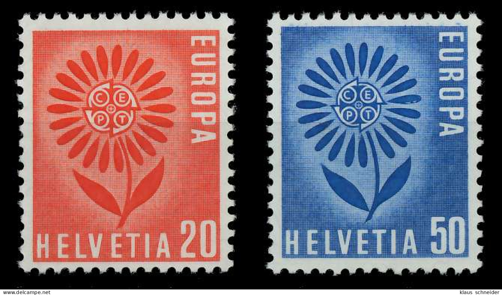 SCHWEIZ 1964 Nr 800-801 Postfrisch SA31C1A - Unused Stamps