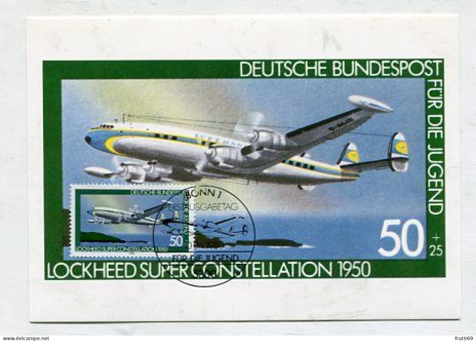 MC 211840 GERMANY - 1980 - Für Die Jugend - Lockheed Super Constellation 1950 - 1961-1980