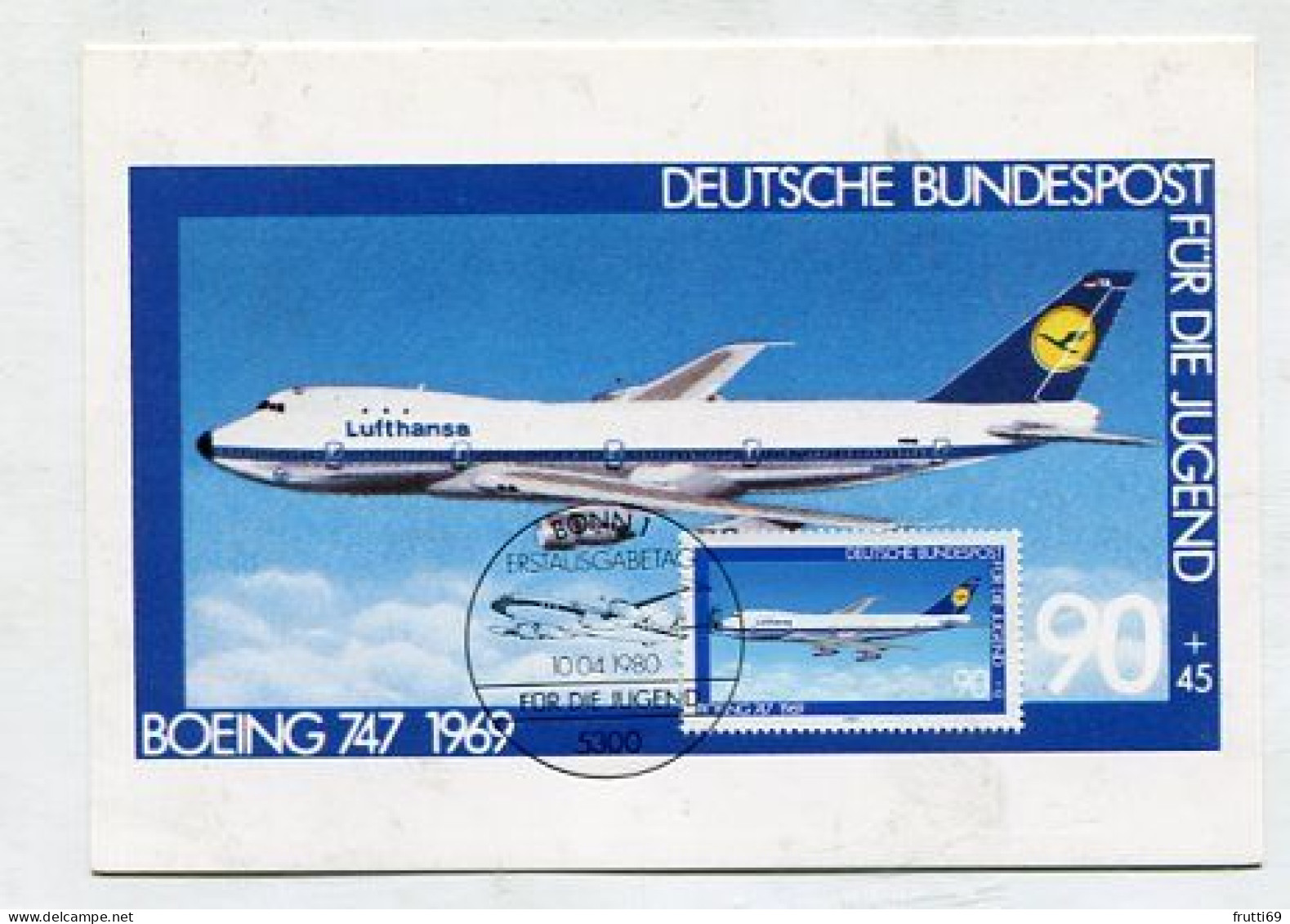 MC 211842 GERMANY - 1980 - Für Die Jugend - Boeing 747 - 1961-1980