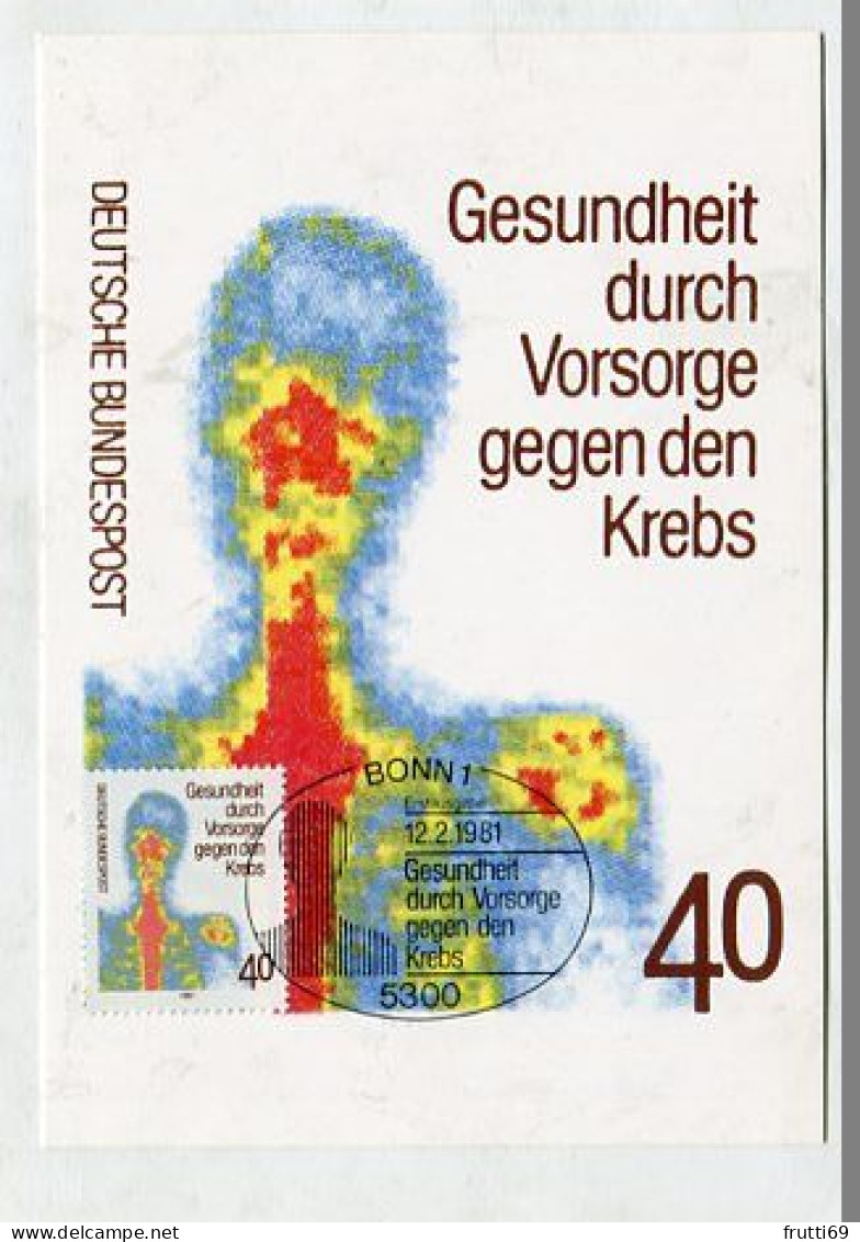 MC 211863 GERMANY - 1981 - Gesundheit Durch Vorsorge Gegen Den Krebs - 1981-2000