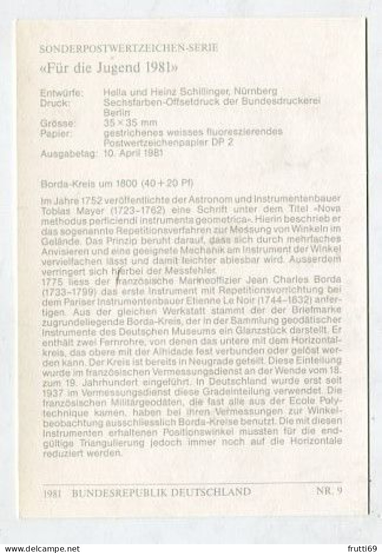 MC 211864 GERMANY - 1981 - Für Die Jugend - Borda-Kreis Um 1800 - 1981-2000