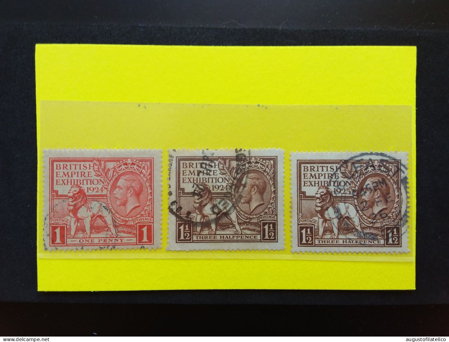 GRAN BRETAGNA - Expo Impero 1924/25 - Nn. 171/72-74 Timbrati + Spese Postali - Used Stamps