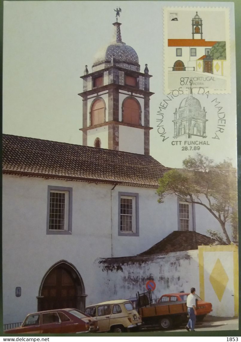 POSTAL MÁXIMO - MONUMENTOS DA MADEIRA - Cartes-maximum (CM)