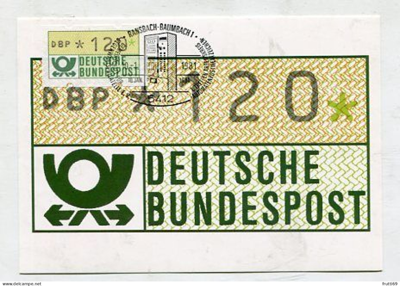 MC 211896 GERMANY - 1981 - Automaten-Postwertzeichen - 1981-2000