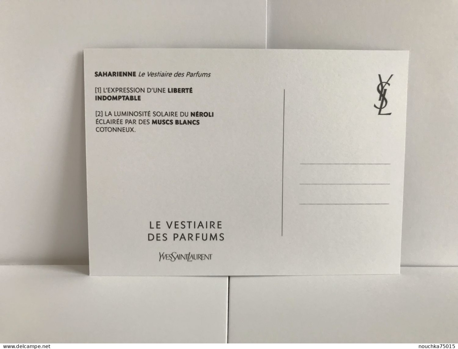 YSL (Yves Saint Laurent) - Le Vestiaire Des Parfums, Saharienne, Carte Portale - Profumeria Moderna (a Partire Dal 1961)