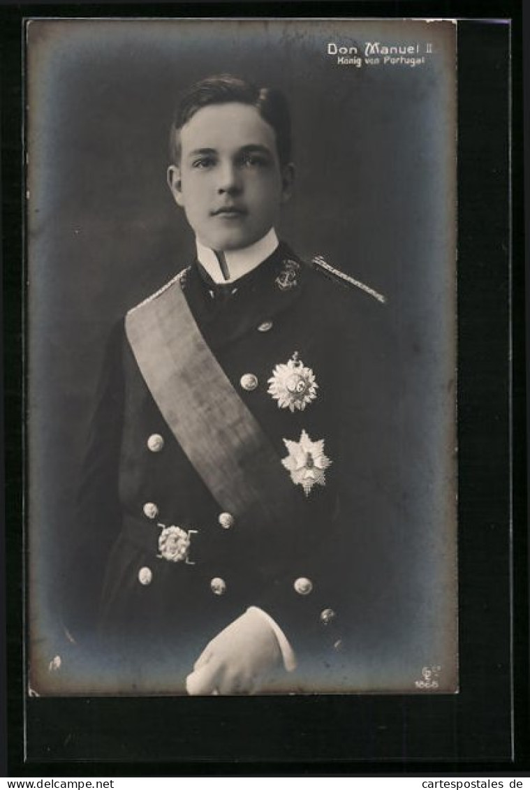 AK Don Manuel II., König Von Portugal  - Königshäuser