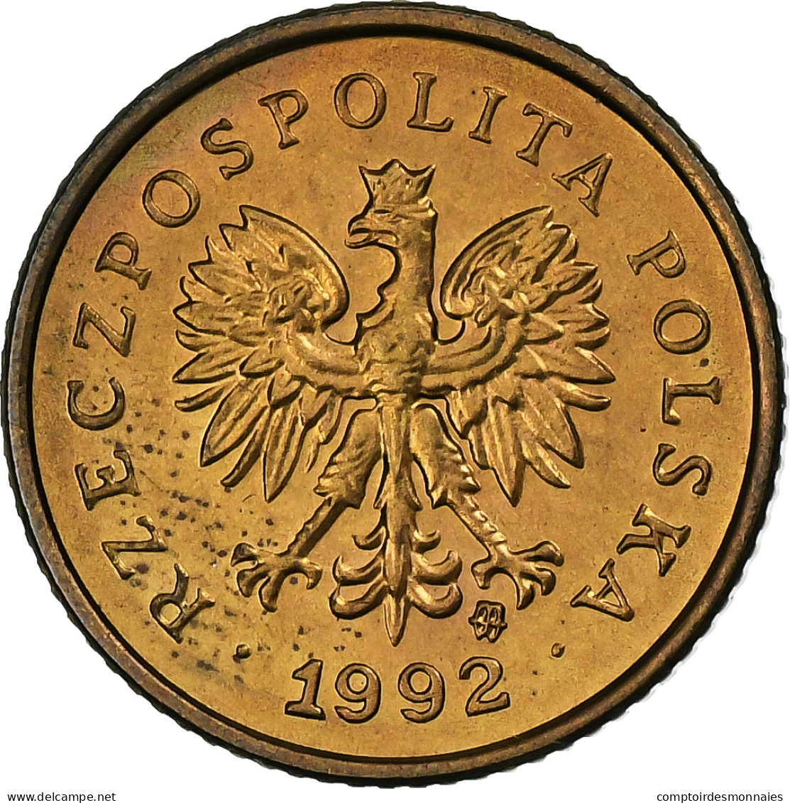 Pologne, Grosz, 1992, Warsaw, Laiton, SUP, KM:276 - Pologne