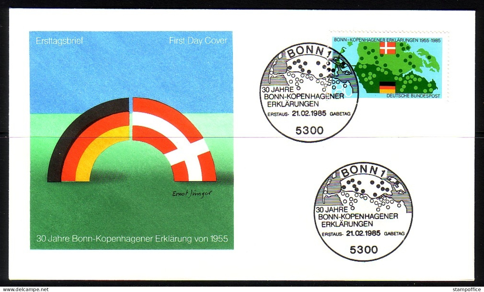 DEUTSCHLAND MI-NR. 1241 FDC DEUTSCH-DÄNISCHES GRENZGEBIET - Emissions Communes