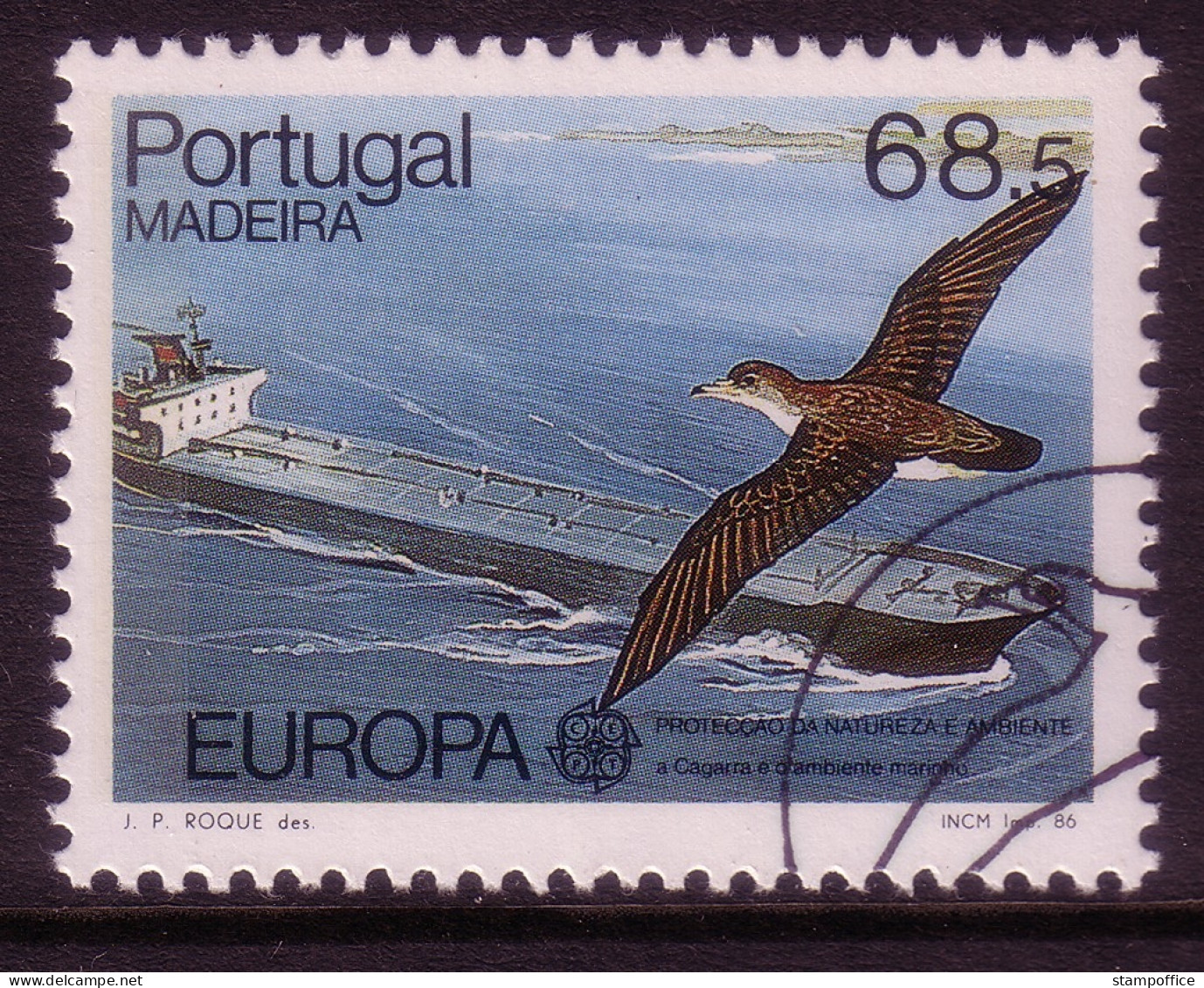 MADEIRA MI-NR. 106 GESTEMPELT(USED) EUROPA 1986 NATUR- Und UMWELTSCHUTZ SCHIFF VOGEL - 1986