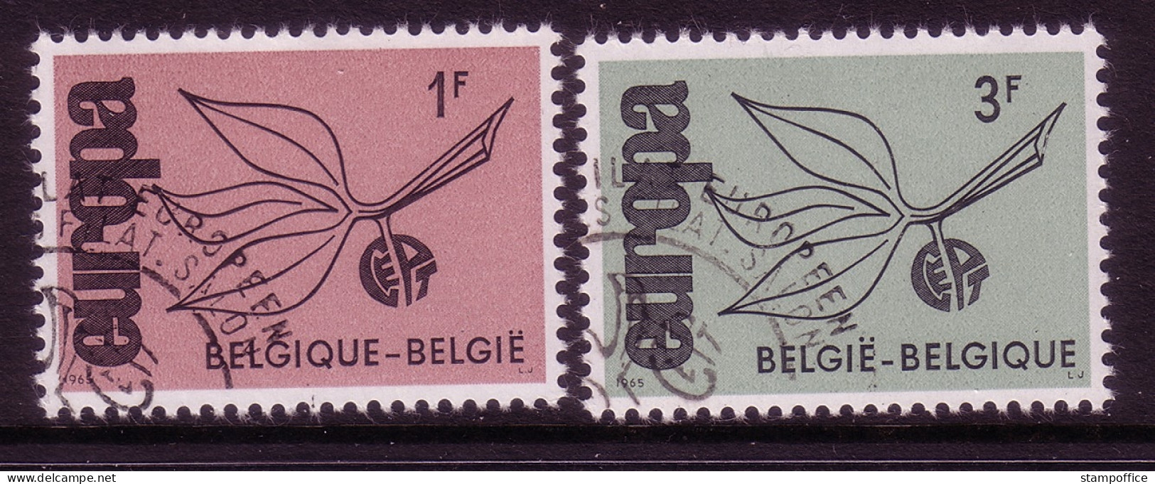 BELGIEN MI-NR. 1399-1400 O EUROPA 1965 - ZWEIG - 1965