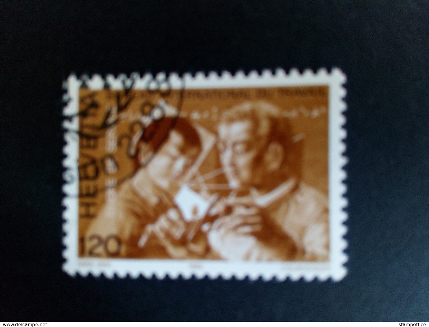 SCHWEIZ BIT MI-NR. 108 GESTEMPELT(USED) MENSCH UND ARBEIT (II) 1983 MEISTER UND LEHRLING - ILO