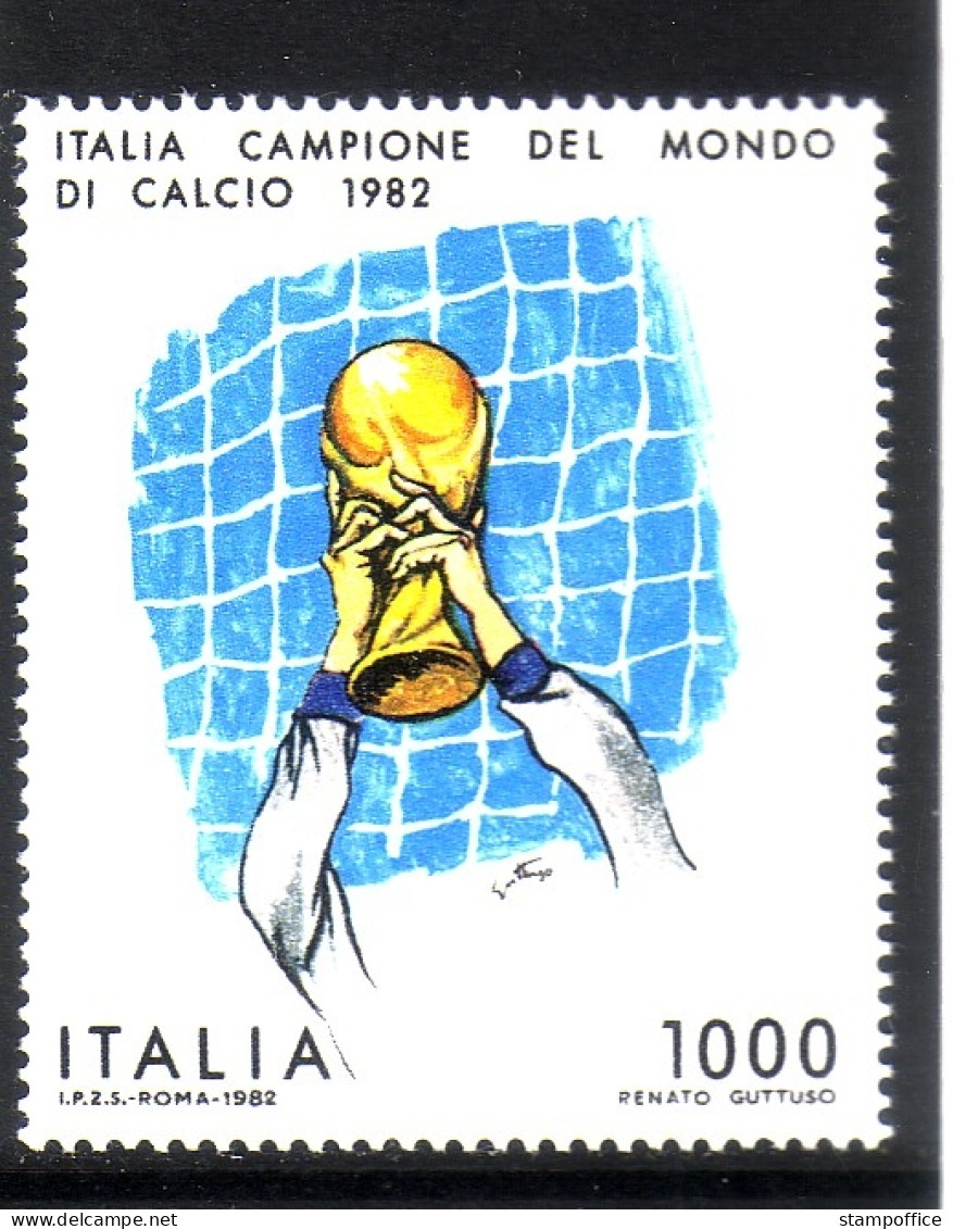 ITALIEN MI-NR. 1810 POSTFRISCH(MINT) SIEG BEI DER FUSSBALL WM 1982 IN SPANIEN - 1981-90: Nieuw/plakker