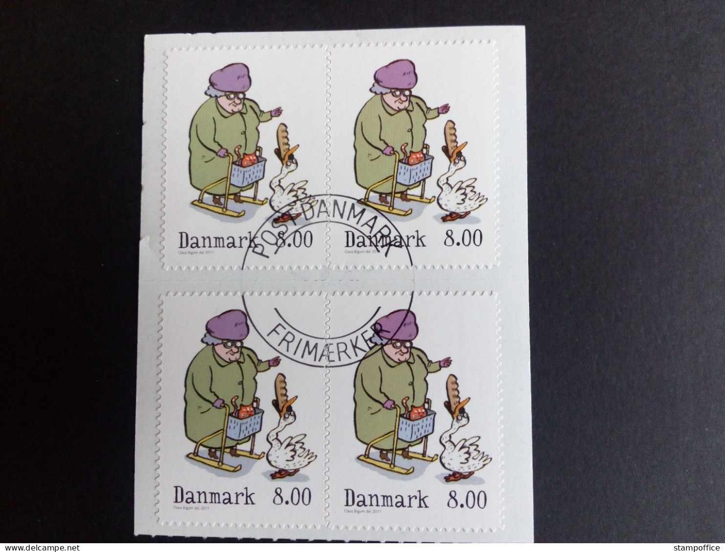 DÄNEMARK MI-NR. 1682 C GESTEMPELT(USED) 4er BLOCK WINTERMÄRCHEN 2011 - Used Stamps