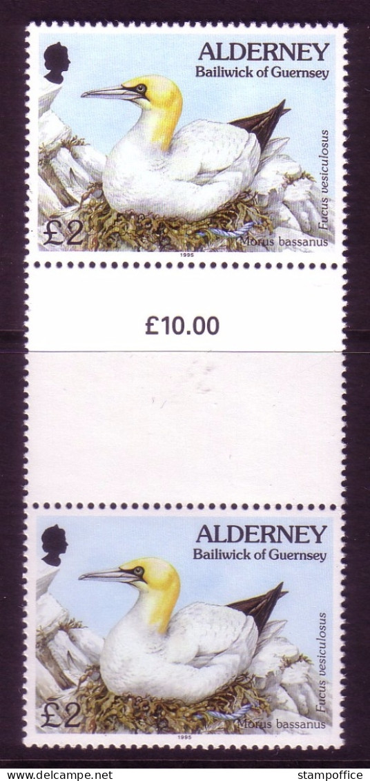 ALDERNEY MI-NR. 82 POSTFRISCH(MINT) ZWISCHENSTEGPAAR FAUNA + FLORA BASSTÖLPEL 1995 - Alderney