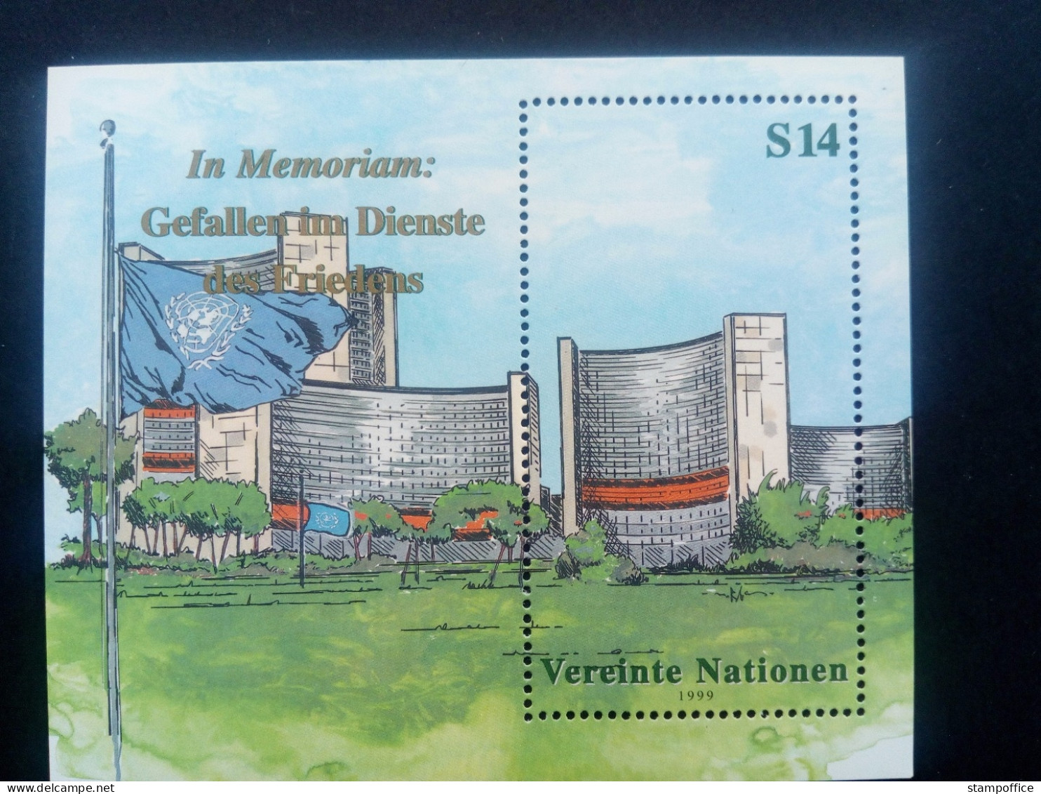 UNO WIEN BLOCK 11 POSTFRISCH(MINT) GEFALLEN IM DIENSTE DES FRIEDENS 1999 - Hojas Y Bloques