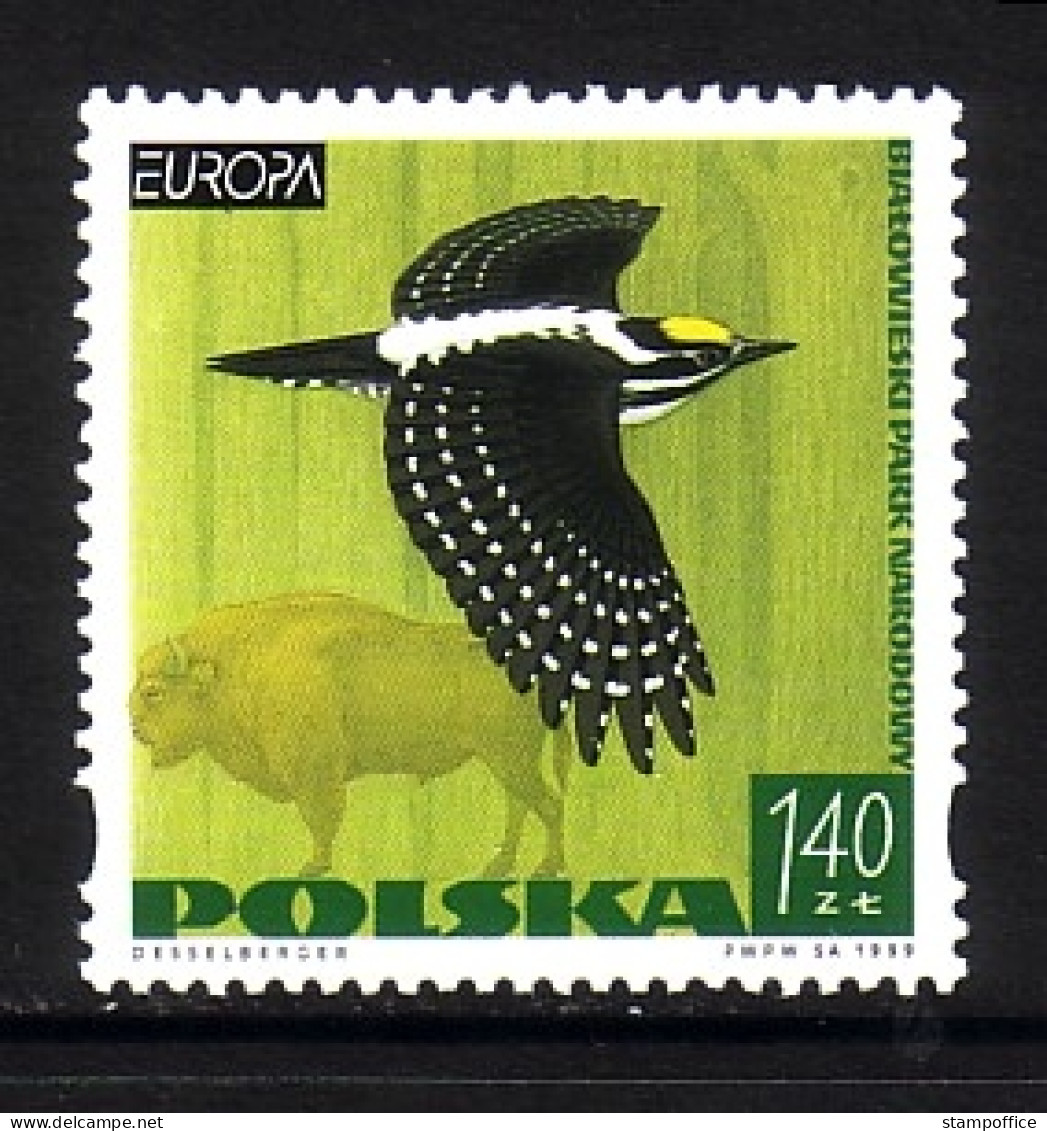 POLEN MI-NR. 3763 POSTFRISCH(MINT) EUROPA 1999 - NATUR- Und NATIONALPARKS SPECHT - 1999